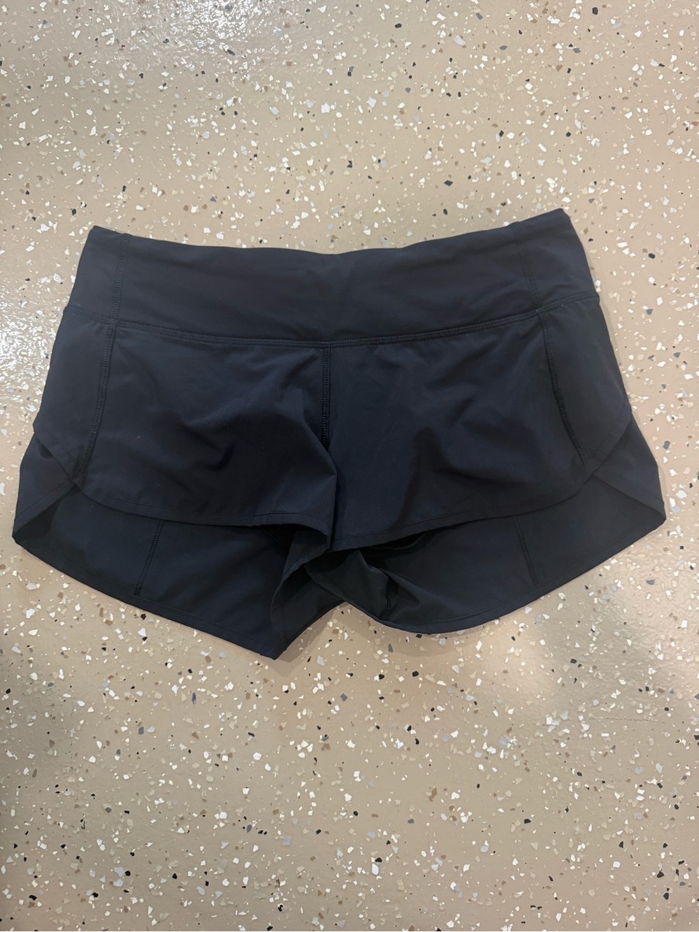 lululemon athletica Black Athletic Shorts with Wide Waistband